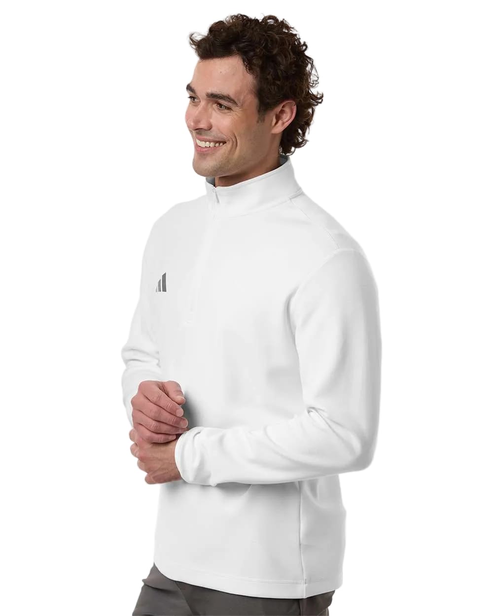 adidas Layering adidas - Men's 3-Stripes Quarter-Zip Pullover