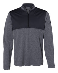 adidas Layering S / Black Heather/Carbon adidas - Men's Recycled Lightweight Quarter-Zip Pullover