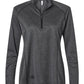adidas Layering S / Black Melange adidas - Women's Space Dyed 1/4-Zip Pullover