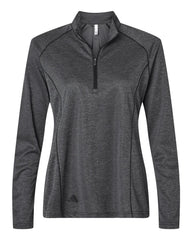 adidas Layering S / Black Melange adidas - Women's Space Dyed 1/4-Zip Pullover