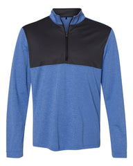 adidas Layering S / Collegiate Royal Heather/Carbon adidas - Men's Recycled Lightweight Quarter-Zip Pullover