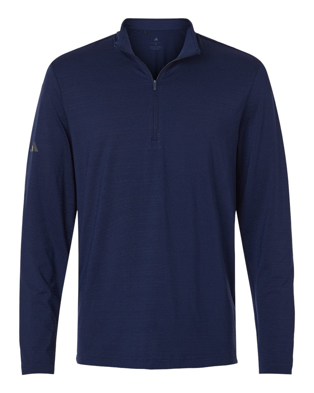 adidas Layering S / Dark Blue adidas - Men's Textured Stripe Quarter-Zip Pullover