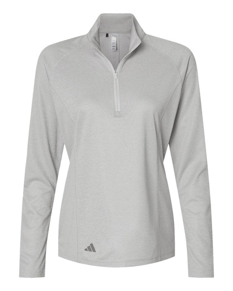 adidas Layering S / Grey One Heather adidas - Women's Space Dyed 1/4-Zip Pullover
