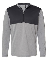 adidas Layering S / Grey Three Heather/Carbon adidas - Men's Recycled Lightweight Quarter-Zip Pullover