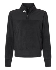 adidas Layering XS / Black adidas - Women's Fleece Quarter-Zip Pullover