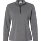 adidas Layering XS / Black Heather adidas - Women's Lightweight Quarter-Zip Pullover