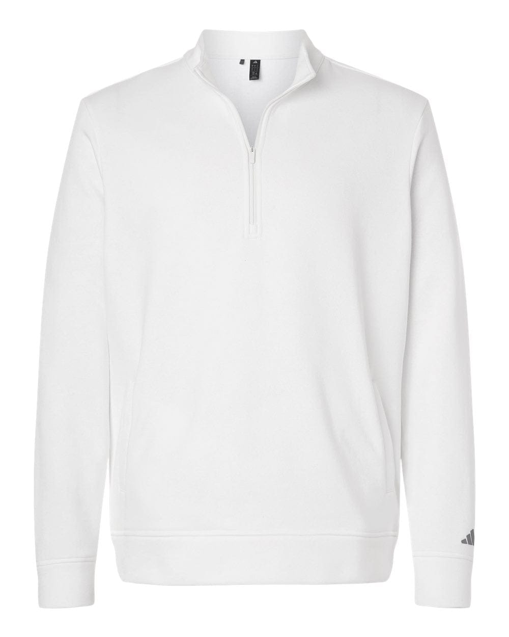 adidas Layering XS / Core White adidas - Men's Elevated Fleece Quarter-Zip Pullover