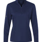 adidas Layering XS / Dark Blue adidas - Women's Textured Stripe Quarter-Zip Pullover