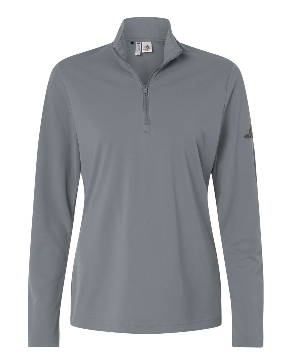 adidas Layering XS / Grey Three adidas - Women's Lightweight Quarter-Zip Pullover