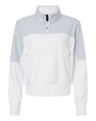 adidas Layering XS / Halo Blue adidas - Women's Fleece Quarter-Zip Pullover