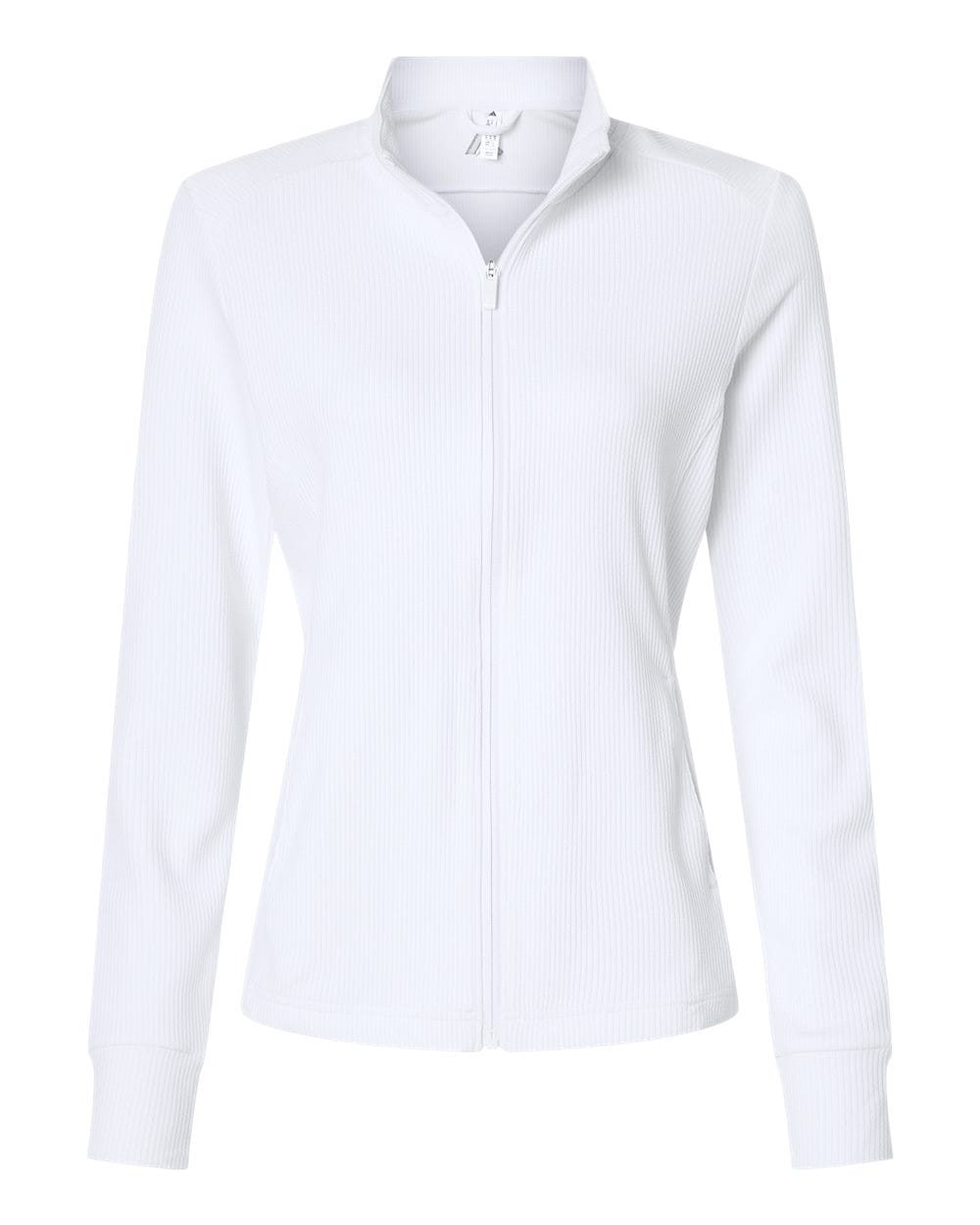 adidas Layering XS / White adidas - Women's Performance Textured Full-Zip Jacket