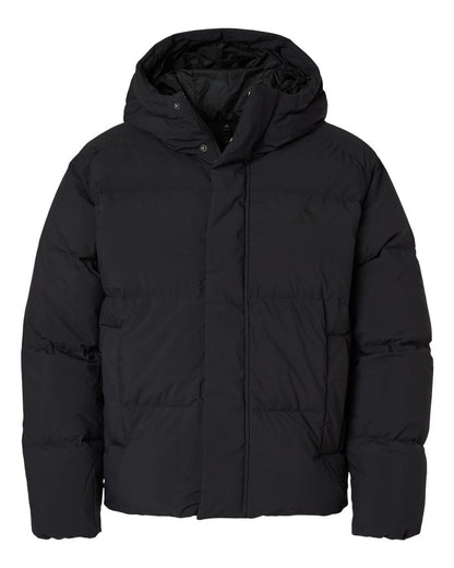 adidas Outerwear S / Black adidas - Men's Helonic Down Puffer Hooded Jacket