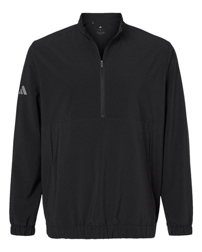 adidas Outerwear S / Black adidas - Men's Woven Half-Zip Pullover