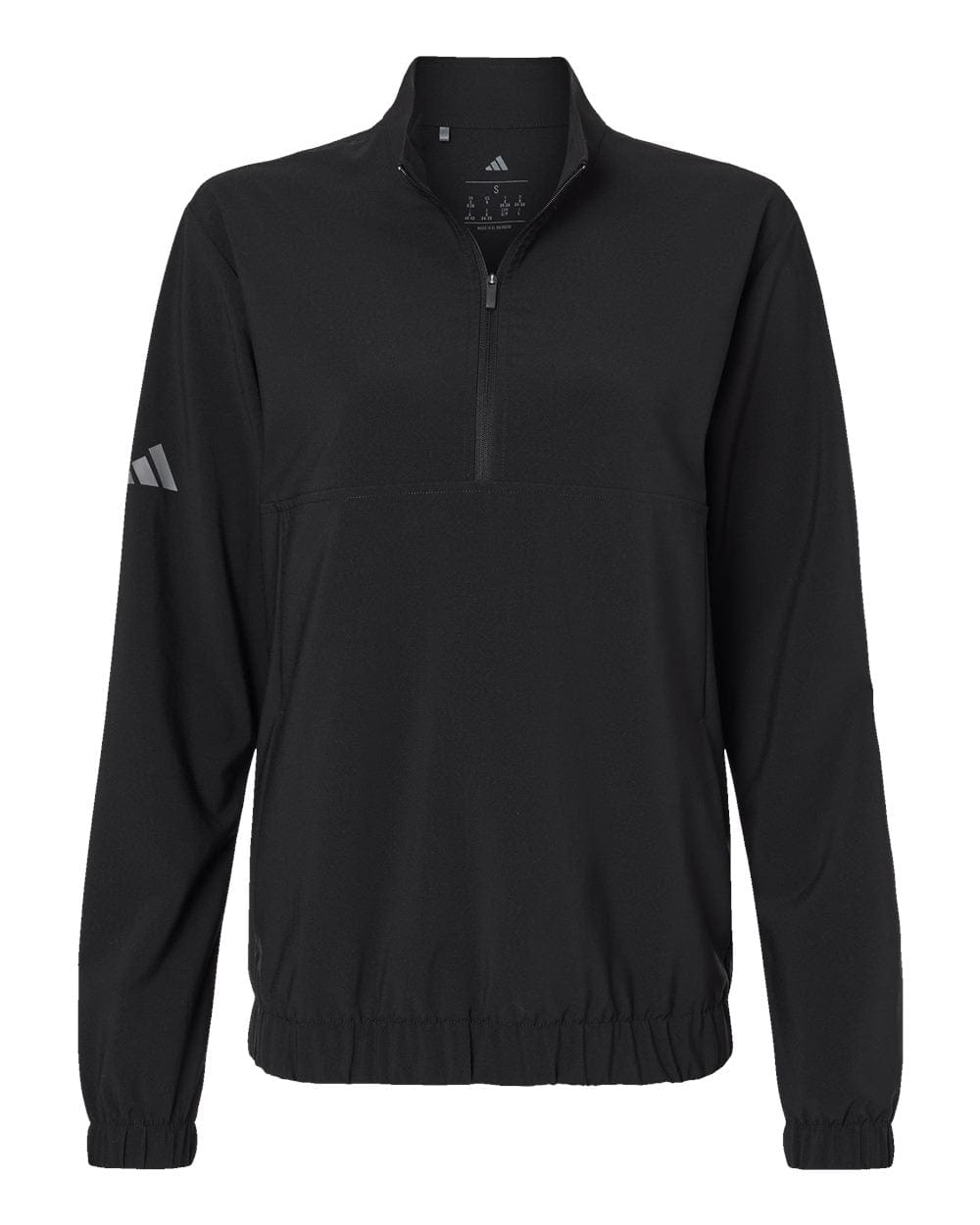 adidas Outerwear XS / Black adidas - Women's Woven Half-Zip Pullover