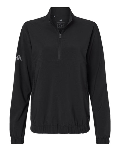 adidas Outerwear XS / Black adidas - Women's Woven Half-Zip Pullover