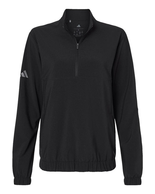 adidas Outerwear XS / Black adidas - Women's Woven Half-Zip Pullover