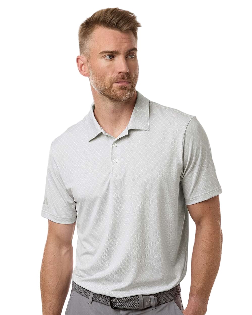 adidas Polos adidas - Men's 4-Way Stretch Printed Polo