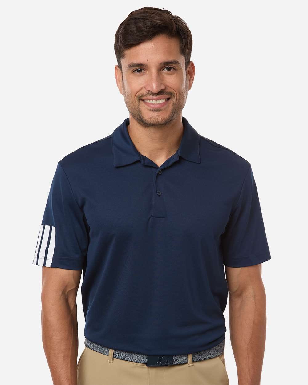adidas Polos adidas - Men's Performance 3-Stripes Climacool Polo