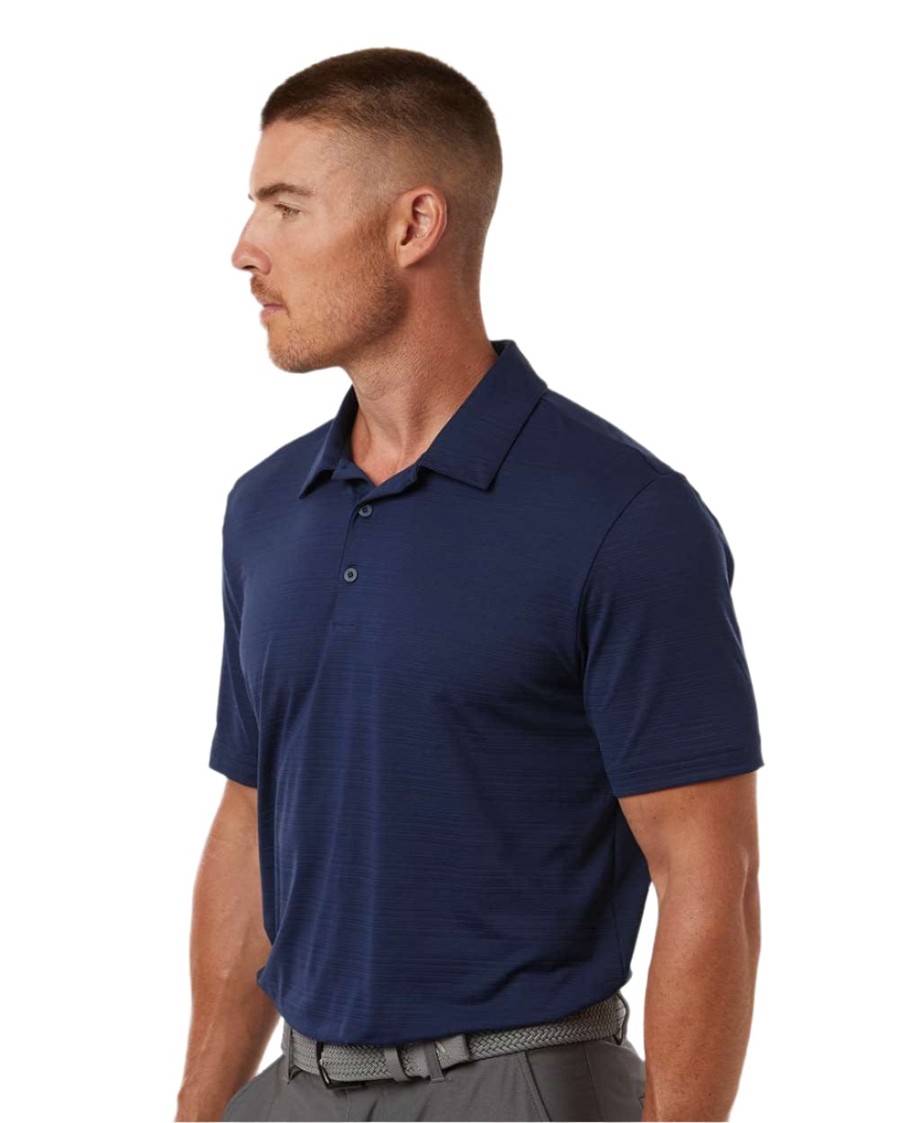 adidas Polos adidas - Men's Textured Stripe Polo