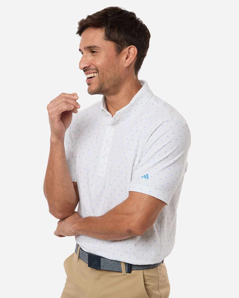 adidas Polos adidas - Men's Ultimate365 Micro Print Polo