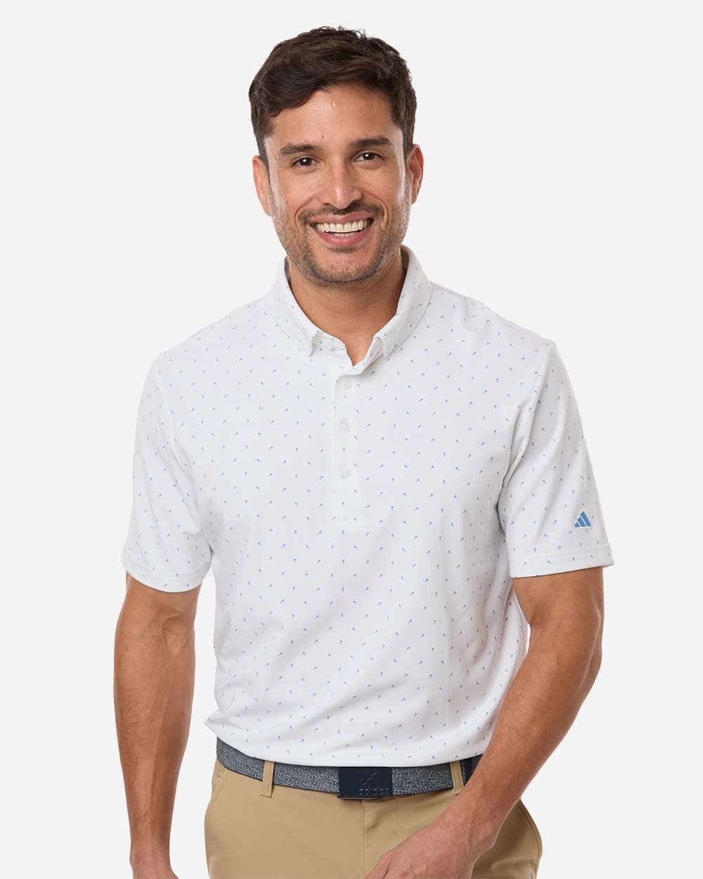 adidas Polos adidas - Men's Ultimate365 Micro Print Polo