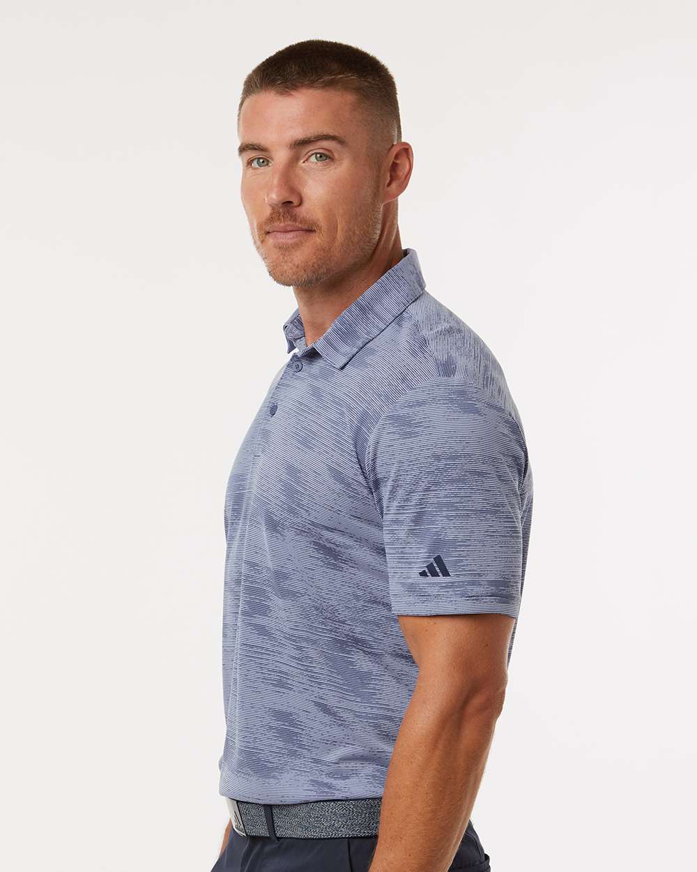 adidas Polos adidas - Men's Ultimate365 Textured Stripe Polo
