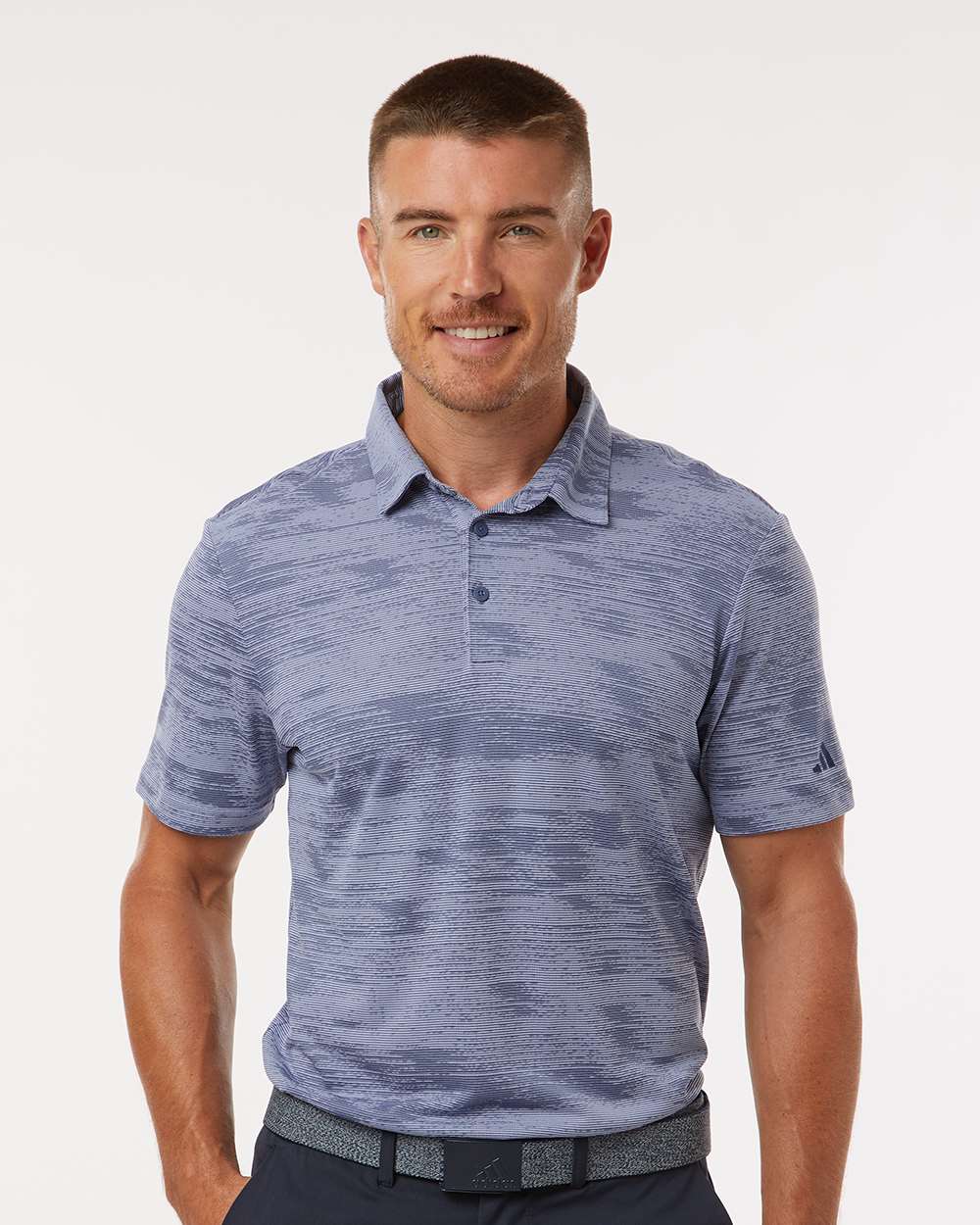 adidas Polos adidas - Men's Ultimate365 Textured Stripe Polo