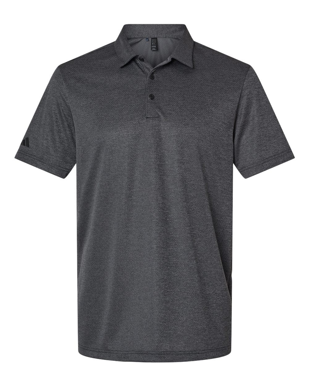 adidas Polos S / Black Melange adidas - Men's Space Dyed Polo