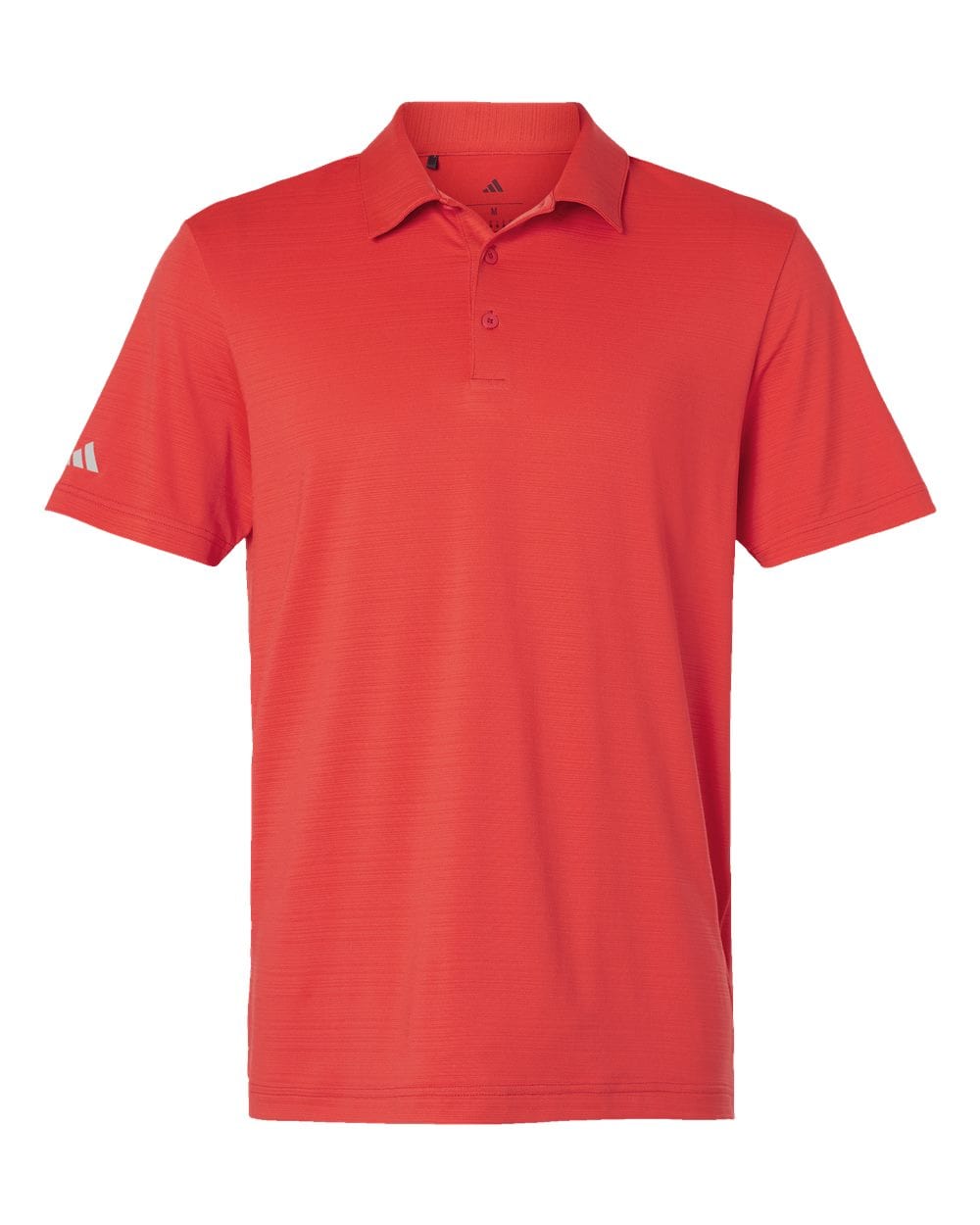 adidas Polos S / Bright Red adidas - Men's Textured Stripe Polo