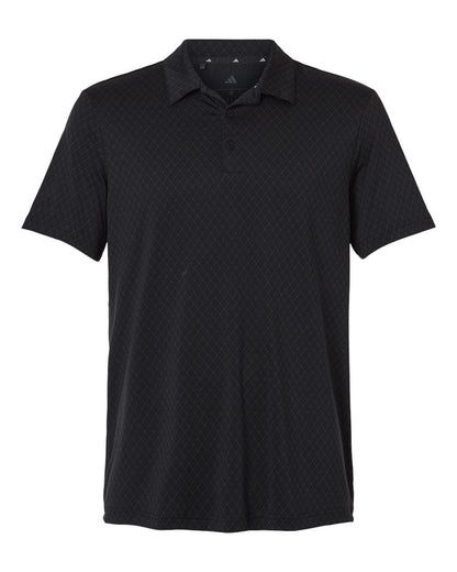 adidas Polos S / Carbon adidas - Men's 4-Way Stretch Printed Polo