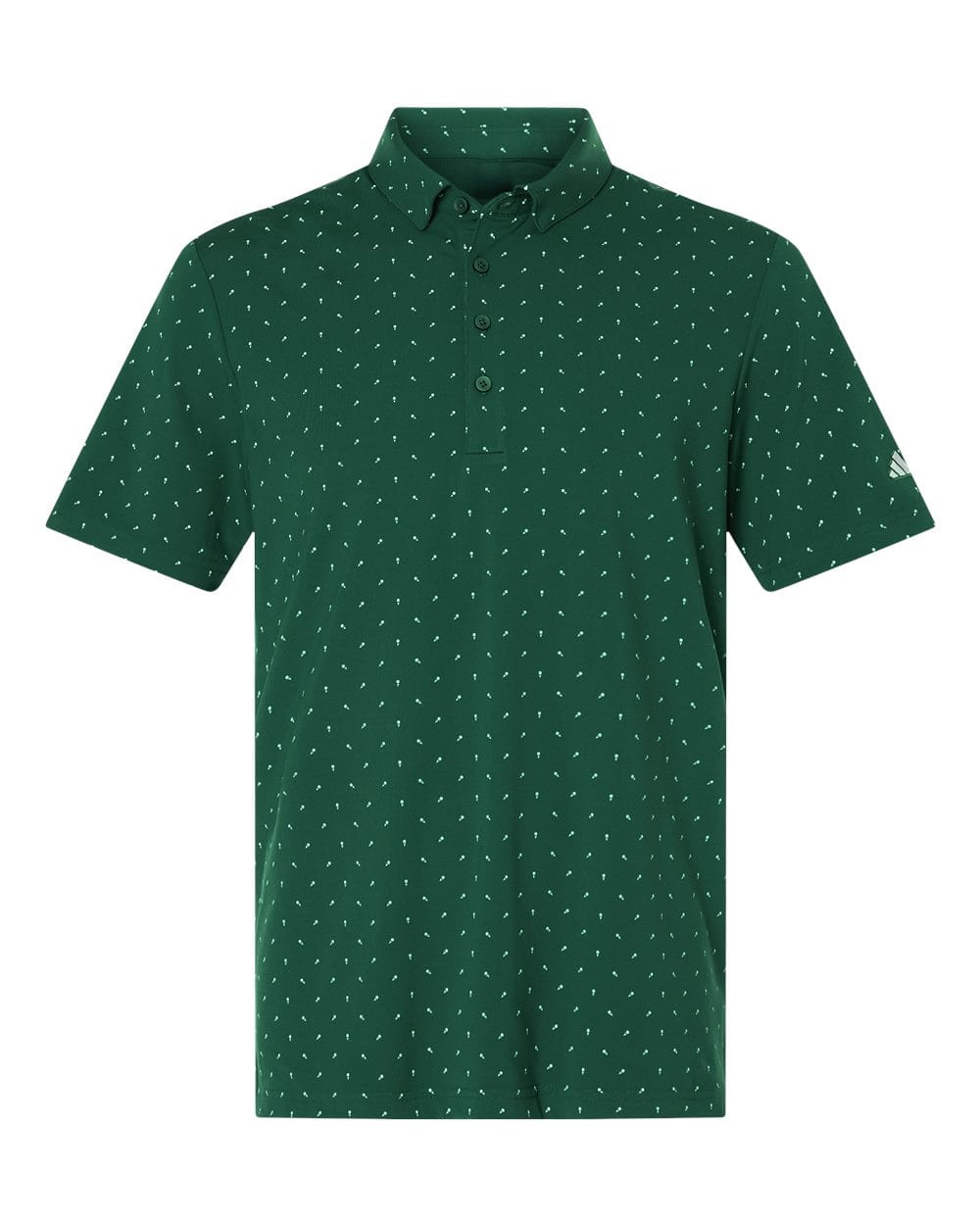 adidas Polos S / Collegiate Green adidas - Men's Ultimate365 Micro Print Polo