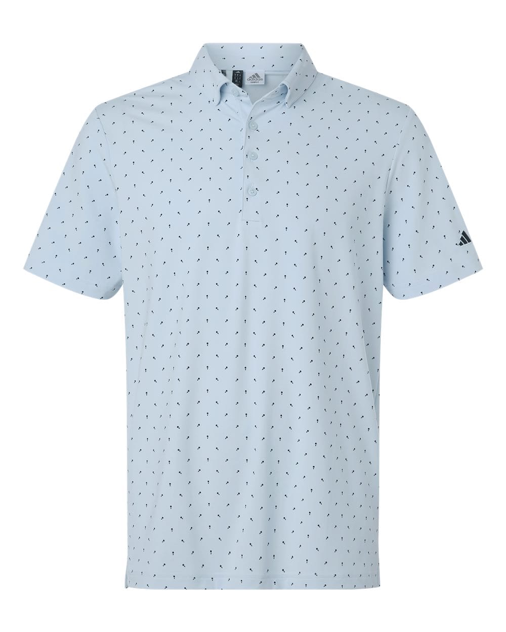 adidas Polos S / Crystal Sky adidas - Men's Ultimate365 Micro Print Polo