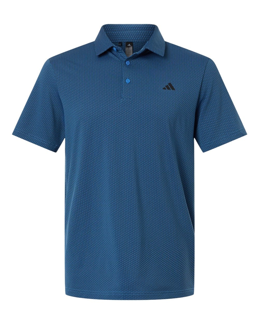 adidas Polos S / Lucid Ray Blue/Black adidas - Men's Performance Textured Polo
