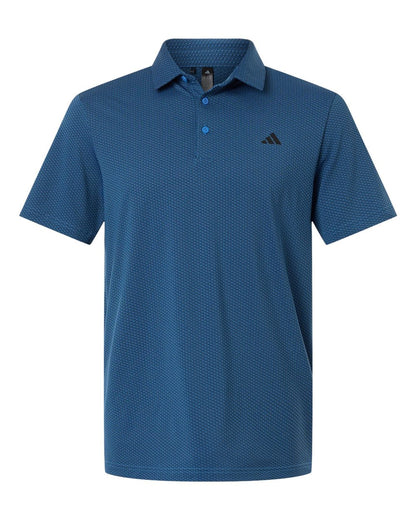adidas Polos S / Lucid Ray Blue/Black adidas - Men's Performance Textured Polo