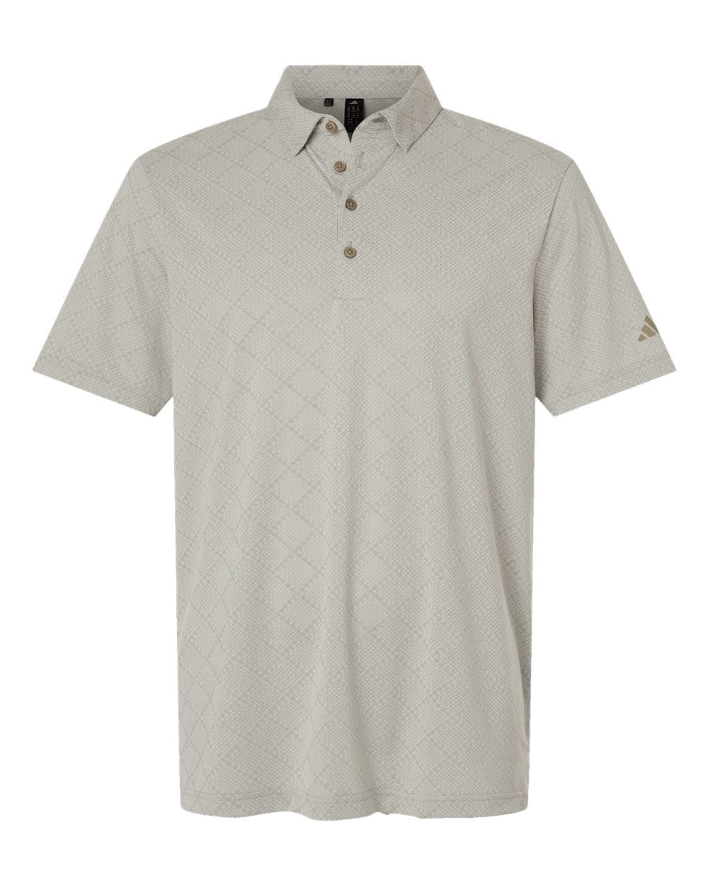 adidas Polos S / Putty Beige/White adidas - Men's Ultimate365 Jacquard Polo