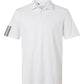adidas Polos S / White adidas - Men's Performance 3-Stripes Climacool Polo