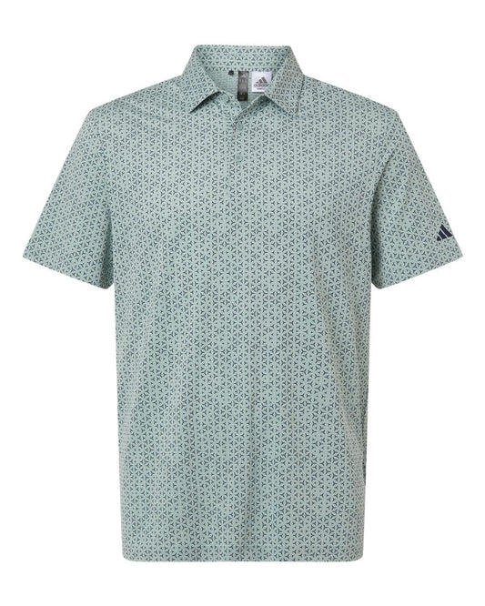 adidas Polos S / Wonder Sage/Collegiate Navy adidas - Men's Ultimate365 Mesh Tango Print Climacool Polo