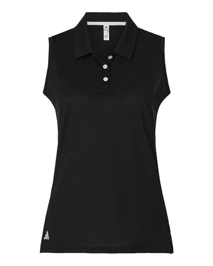adidas Polos XS / Black adidas - Women's Ottoman Sleeveless Polo