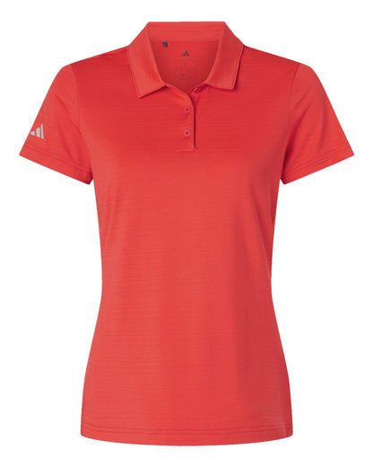 adidas Polos XS / Bright Red adidas - Women's Textured Stripe Polo