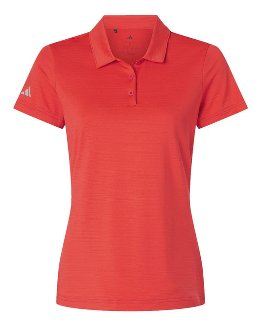 adidas Polos XS / Bright Red adidas - Women's Textured Stripe Polo