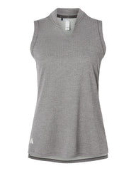 adidas Polos XS / Charcoal adidas - Women's Ultimate365 Textured Sleeveless Shirt