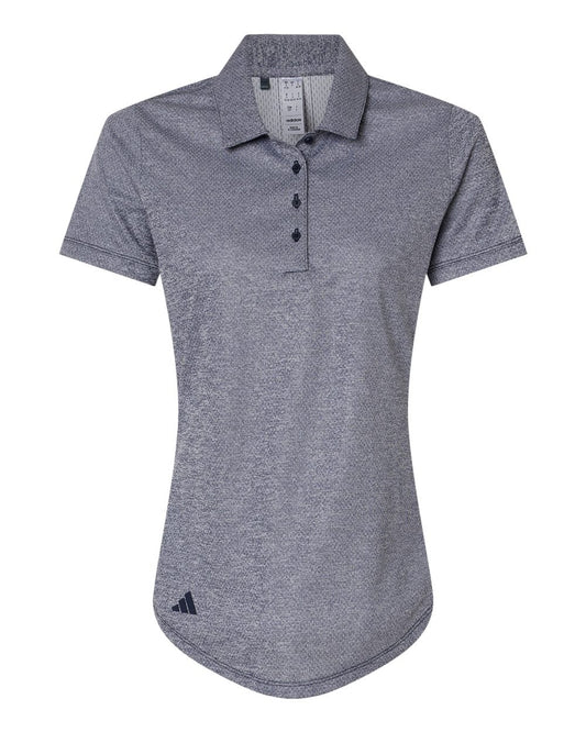 adidas Polos XS / Collegiate Navy Melange adidas - Women's Space Dyed Polo