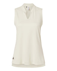 adidas Polos XS / Ivory adidas - Women's Ultimate365 Textured Sleeveless Shirt