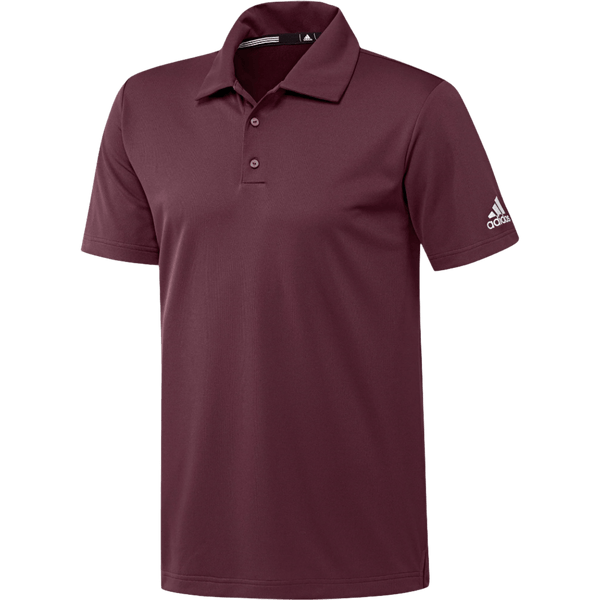 adidas Polos XS / Maroon adidas - Men's Grind Short Sleeve Polo