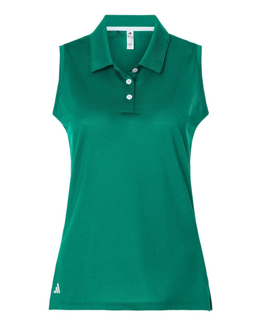 adidas Polos XS / Pure Teal adidas - Women's Ottoman Sleeveless Polo