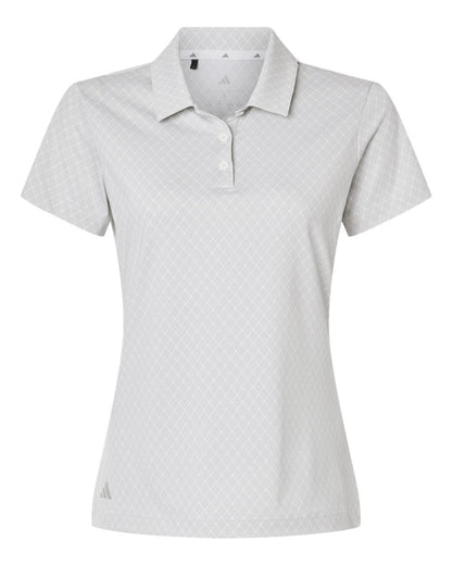 adidas Polos XS / White adidas - Women's 4-Way Stretch Printed Polo