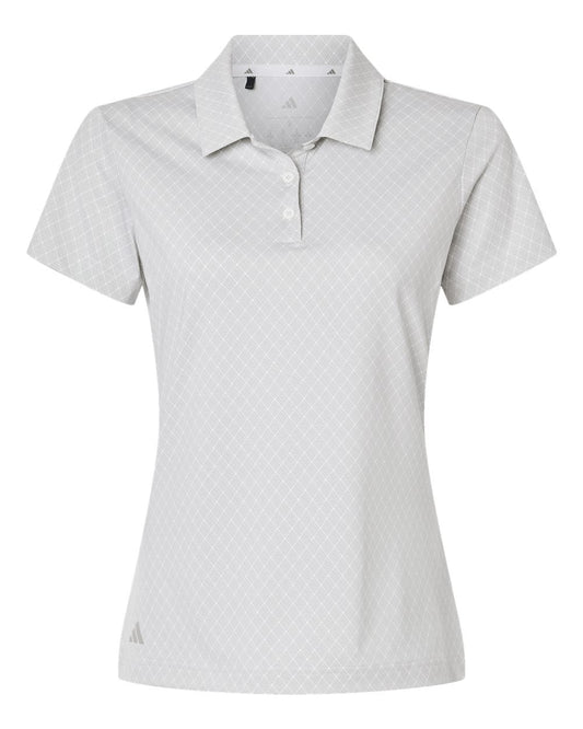 adidas Polos XS / White adidas - Women's 4-Way Stretch Printed Polo