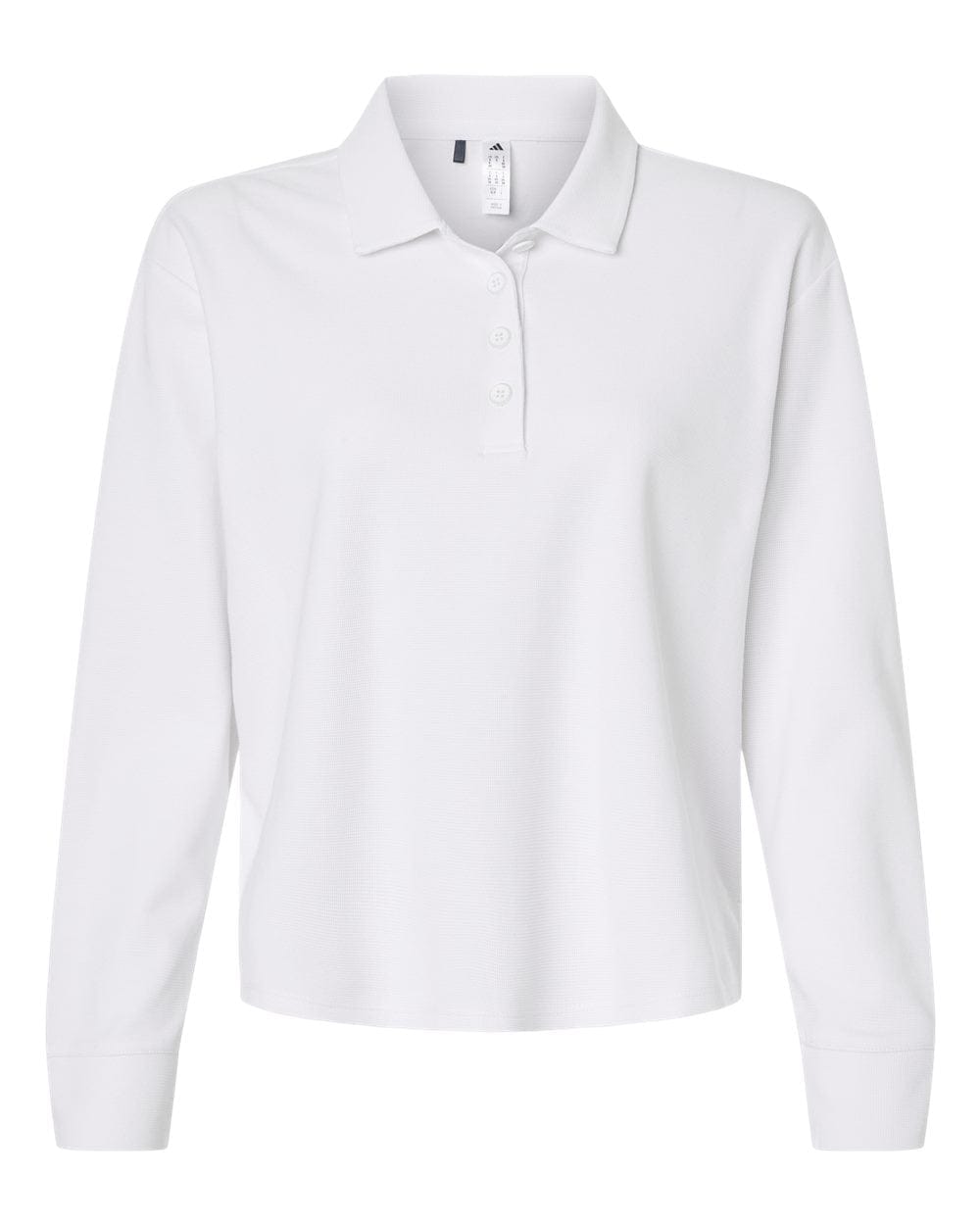 adidas Polos XS / White adidas - Women's Beyond Long Sleeve Loose Polo