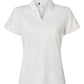 adidas Polos XS / White adidas - Women's Textured Jacquard Polo
