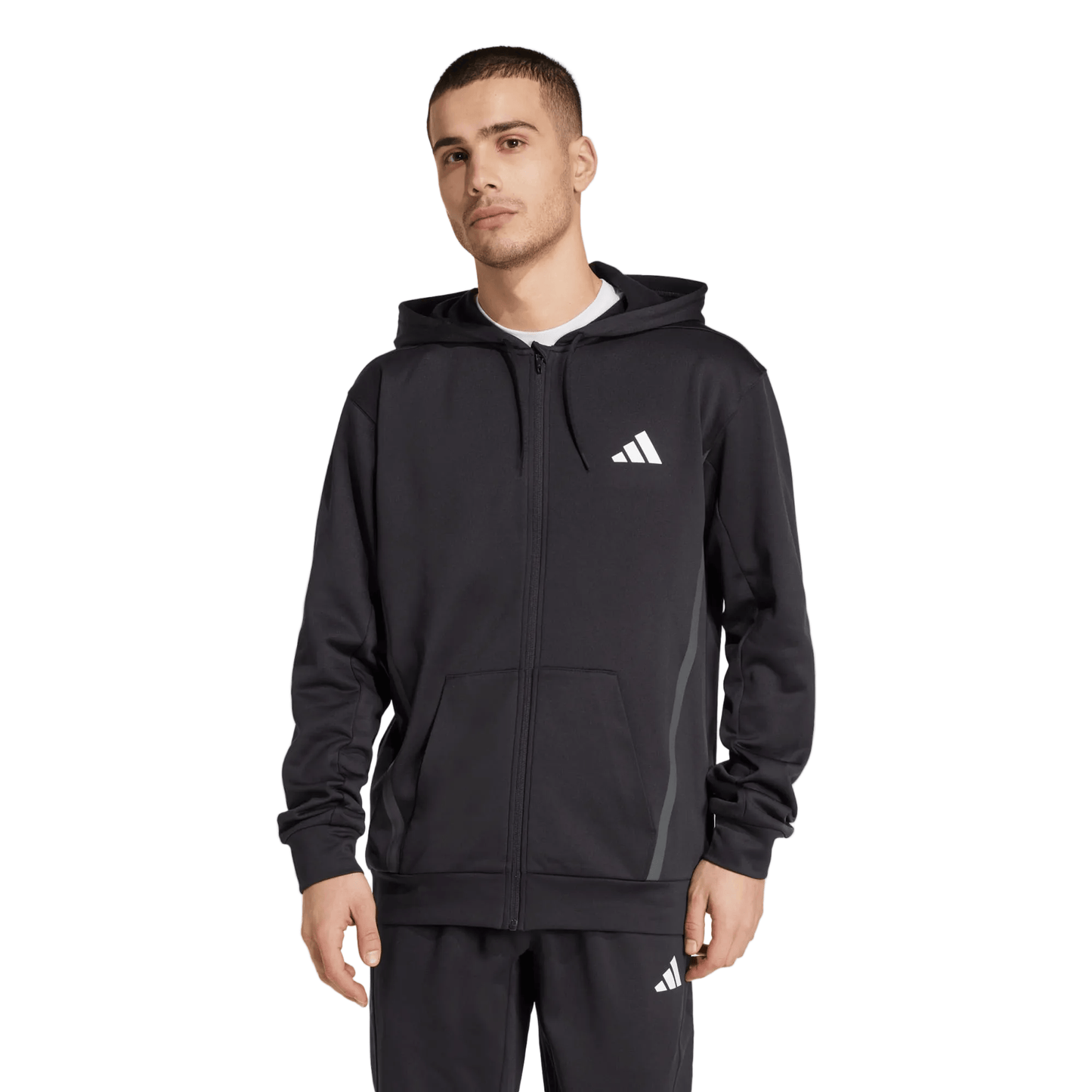 adidas Sweatshirts adidas - Men's Game&Go Full-Zip Hooded Sweatshirt